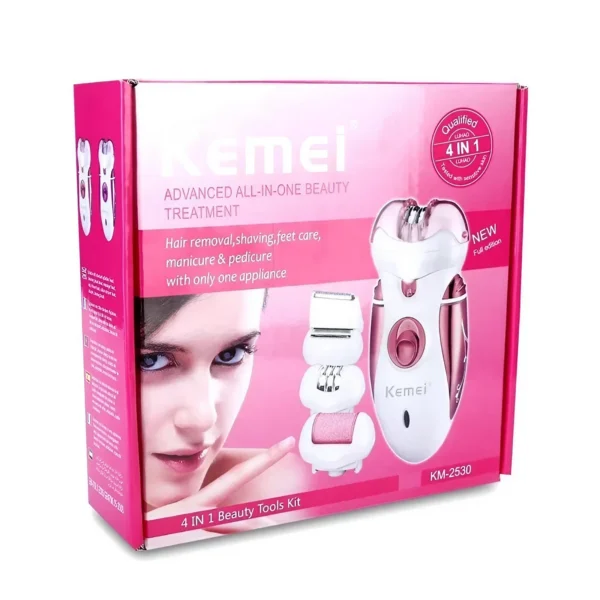 KM-2530 Epilator, Lady Shaver, & FootCare 4 in 1