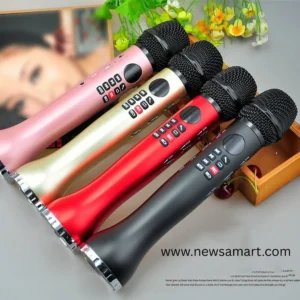 L-598 Mini Portable Handheld Mobile Phone Karaoke Amplifier Wireless Microphone Speck