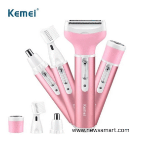 Kemei KM-6637 Multi-Functional 4 In 1 Rechargeable Women Body Shaver
