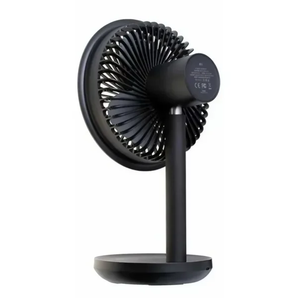 Xiaomi Solove F5 – Sleek, portable USB‑C rechargeable desktop fan with 4000 mAh battery for up to 12 hours runtime. Enjoy whisper‑quiet airflow, 3 adjustable speeds,