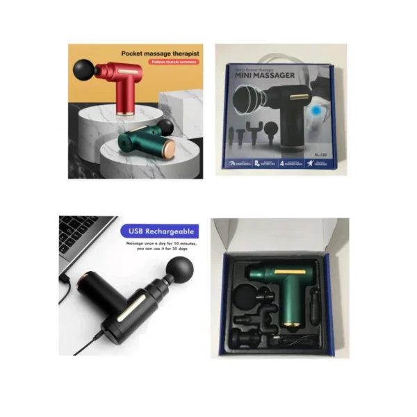 Mini Rechargeable Deep Tissue Therapy Massager SL-720 - Image 4