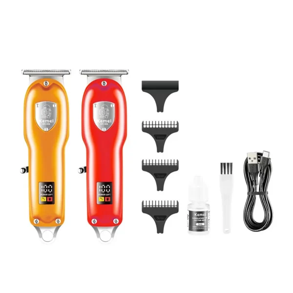 Kemei KM-026 Rechargeable Beard & Hair Clipper Trimmer For Men - Image 3
