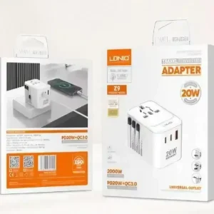 LDNIO Z9 3 USB Ports 20W GaN Travel Adapter Product Deion