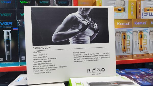 HB-003 Muscle Massager Electric Relaxation Exercising Portable Shoulder Neck Deep Vibration Massaging LCD Control Adjustable.