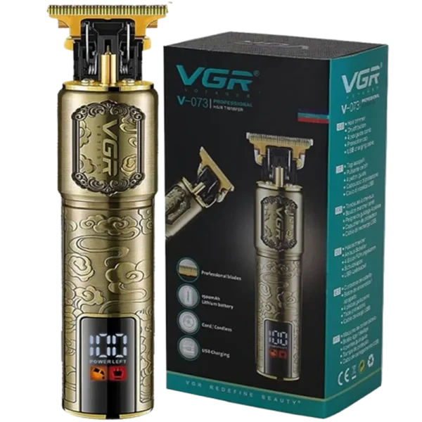 VGR V-073 Professional Hair Trimmer with LED Display - Image 4