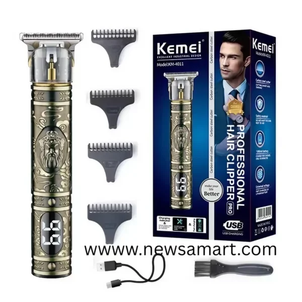 Kemei KM-4011 Rechargeable Hair Clipper and Beard Trimmer for Men