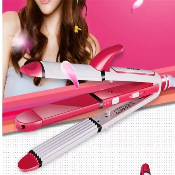 Kemei KM-1291 3 in 1 Professional Wet and Dry Hair Straightener