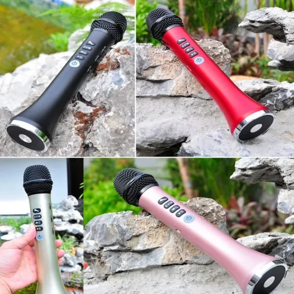 L-698 portable karaoke microphone karaoke wireless microphone with USB charging