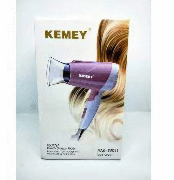 Kemey Km6831 Cool And Hot Foldable Electric Hair Dryer For Women - Hair Dryer