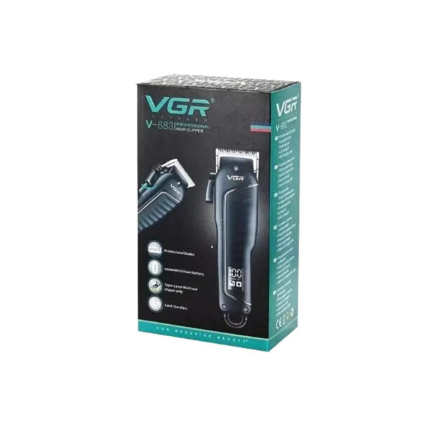 VGR V-683 Cordless Hair Clipper With Taper Lever Adjustment For Men