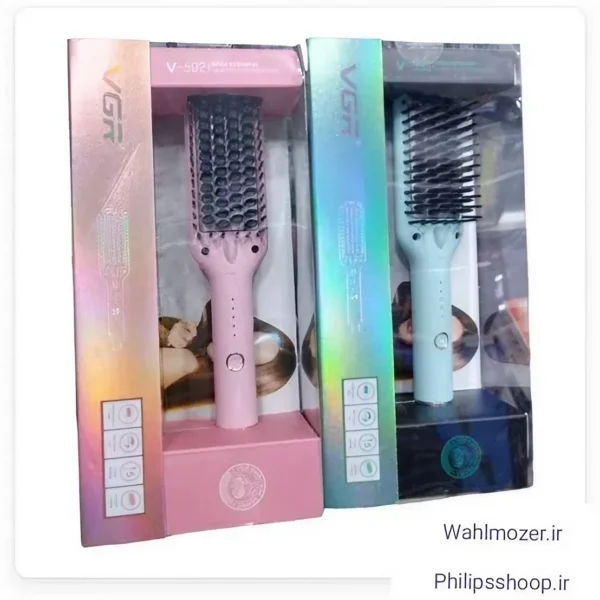 VGR V-592 Hair Straightener Hot Comb and Brush for Women