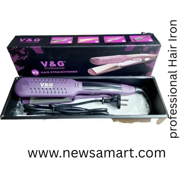 V&G V3 Professional Fast Warm-up Tourmaline wide Ceramic Heating Plate Thermal Performance Hair Straightener Styling Iron Tool