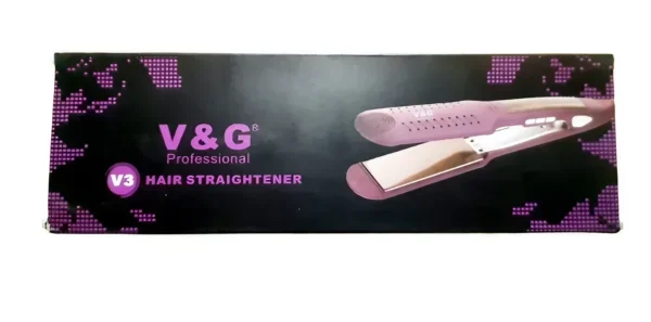 V&G V3 Professional Fast Warm-up Tourmaline wide Ceramic Heating Plate Thermal Performance Hair Straightener Styling Iron Tool
