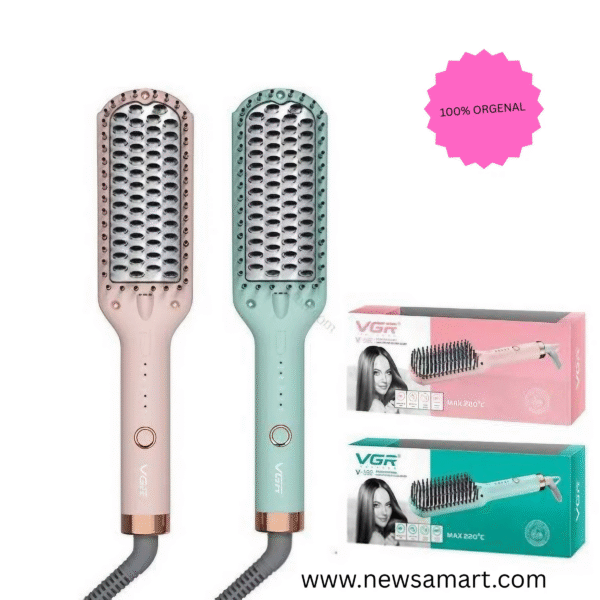 VGR V-592 Hair Straightener Hot Comb and Brush for Women