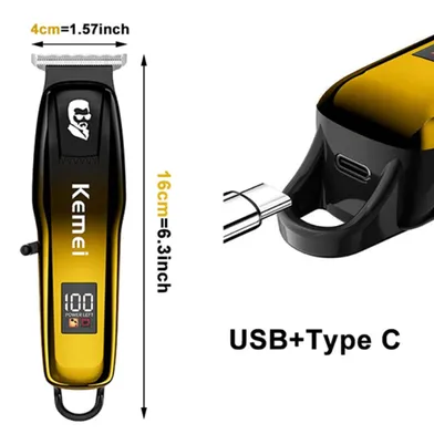 Kemei KM-J03 Cordless Hair Clipper And Trimmer For Men