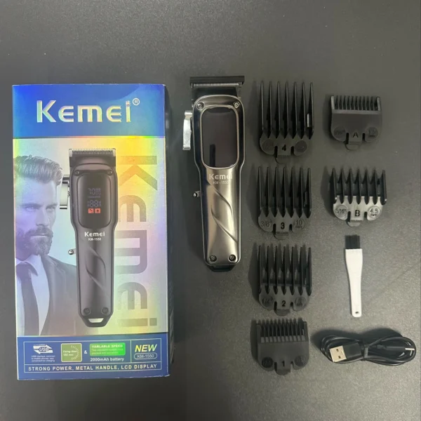 Kemei KM-1550 Professional Hair Clipper and Beard Trimmer Salon Series for Men