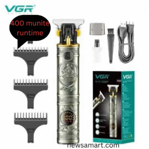 VGR V-097 Hair Clipper and Beard Trimmer with Digital Display for Men