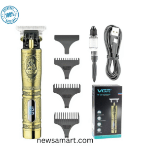 VGR V-091 Hair Clipper and Beard Trimmer with Digital Display for Men