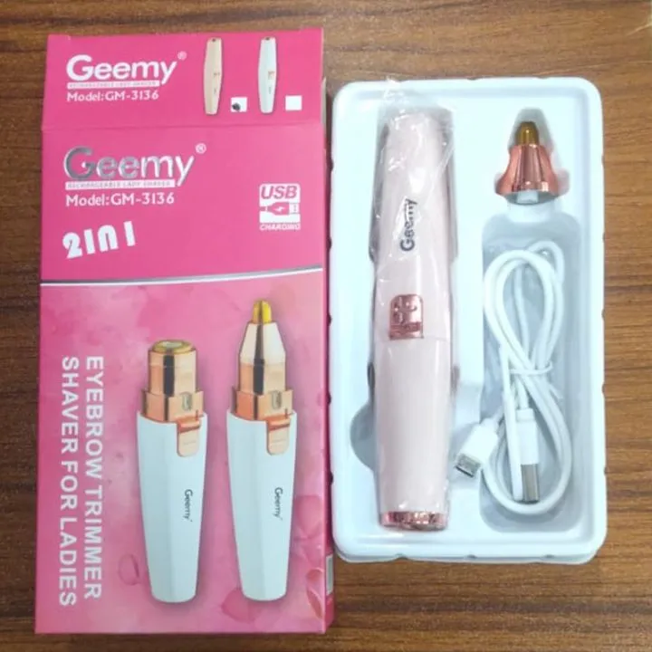 Geemy Eyebrow Trimmer Shaver For Ladies GM-3136