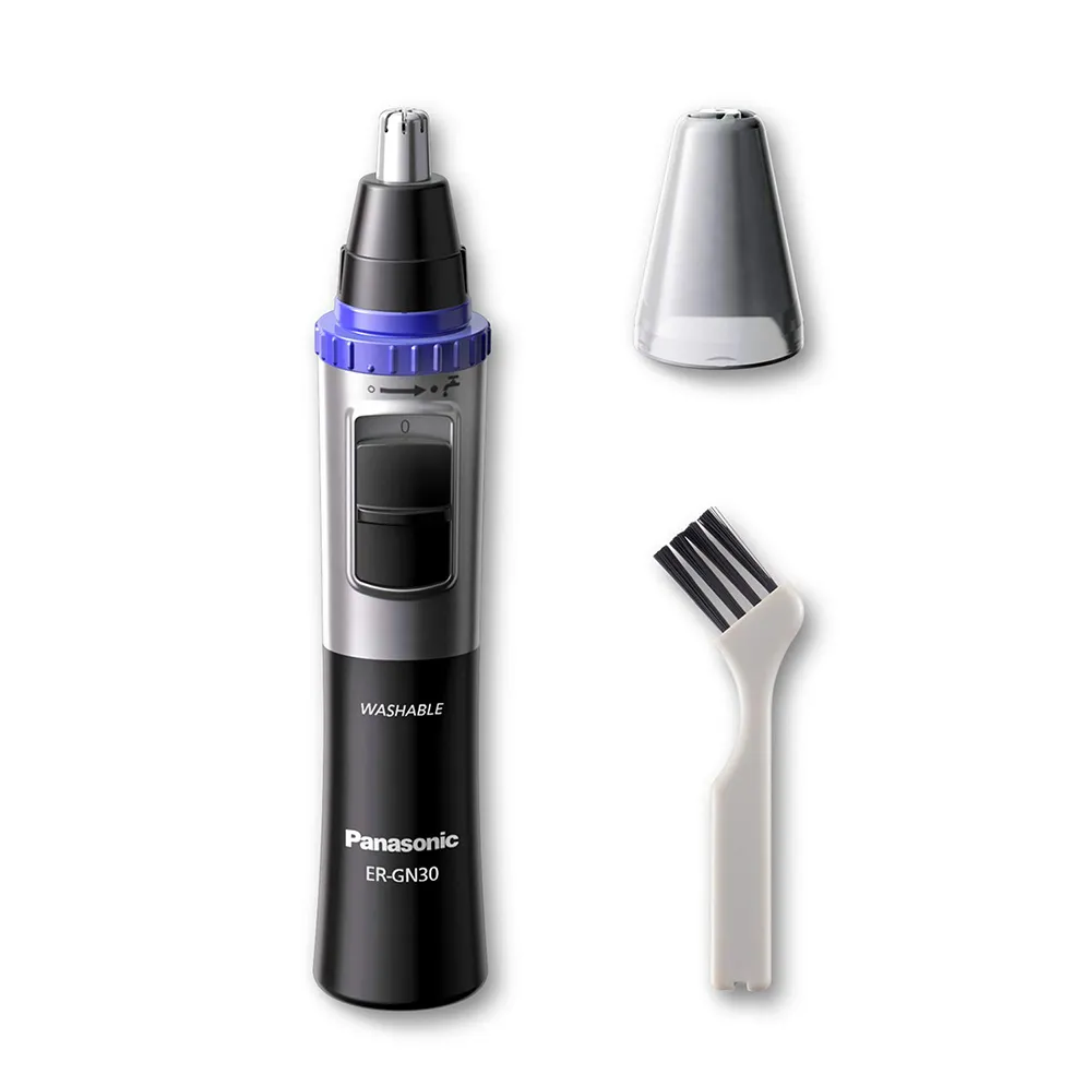Panasonic ER-GN30-K Nose, Ear And Facial Hair Trimmer Wet/Dry With Vortex Cleaning System